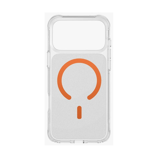 Uniq Hybrid Iphone 17 Pro Max Magclick Charging Lifepro Xtreme - Frost Clear/Volt Orange