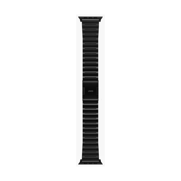 Uniq Strova Mag Apple Watch Self-Adjustable Steel Link Band - Midnight