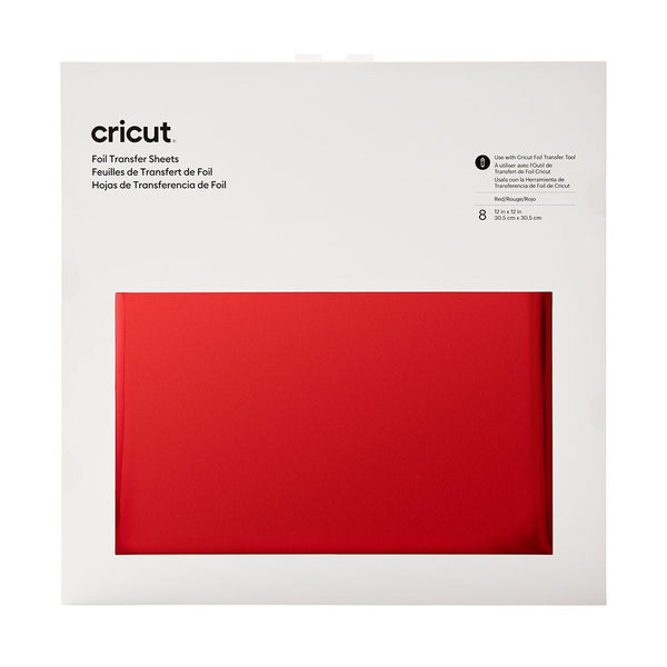 Cricut Transfer Foil Sheets 30x30cm 8 sheets (Red)