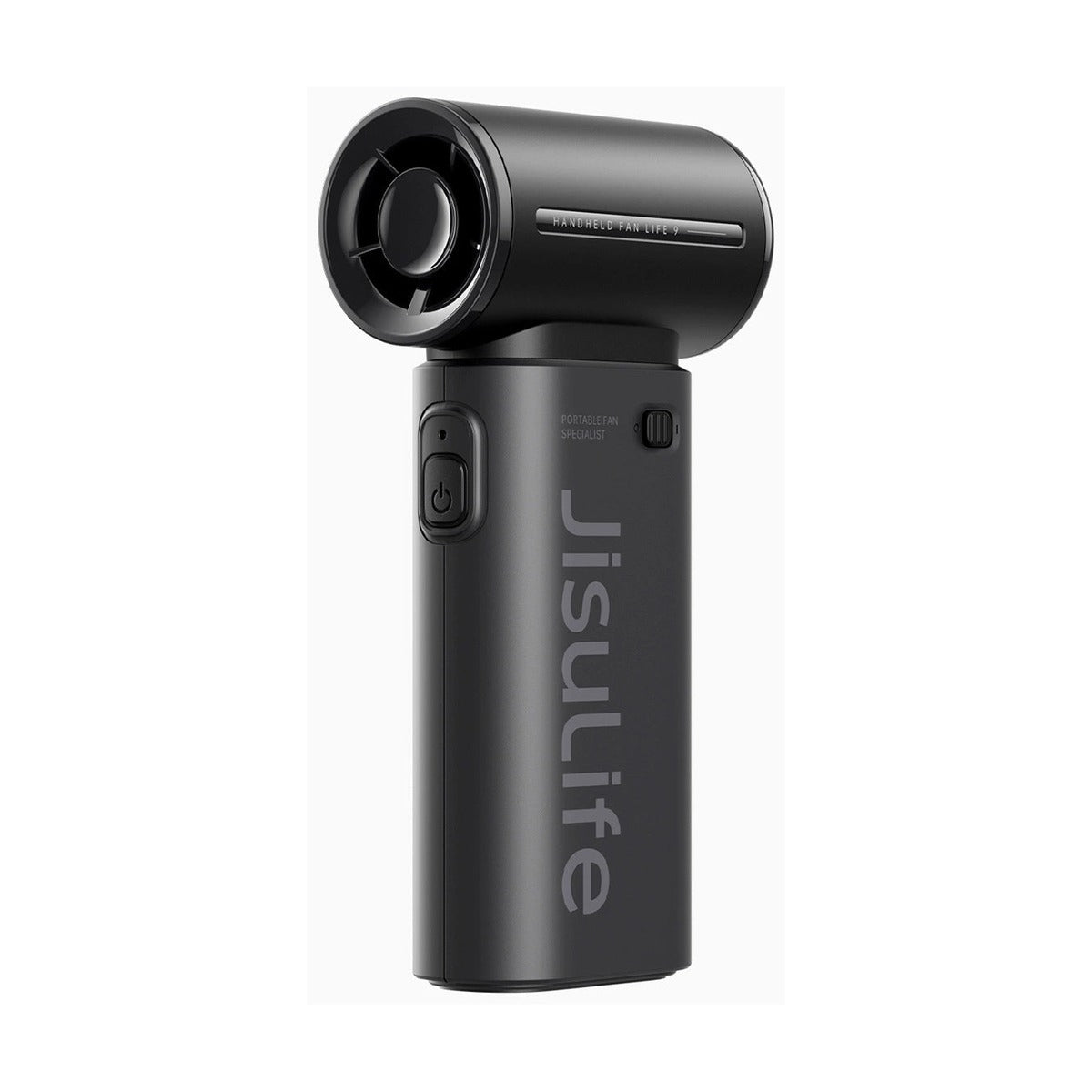 مروحة يد من Jisulife طراز Life9 باللون الأسود - مبرد صغير بمنفذ USB-C وسعة 3600 مللي أمبير