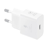 محول طاقة USB من النوع C أبيض بقدرة 25 وات من سامسونج