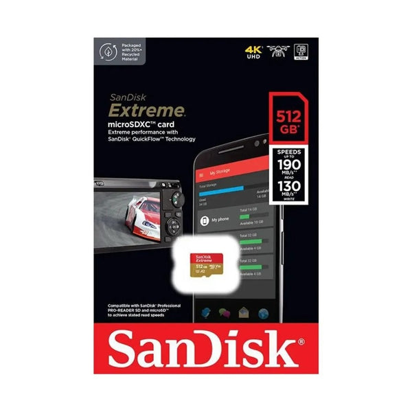 Sandisk Micro SD 512Gb Extreme Sdsqxav - 512G - Gn6Mn
