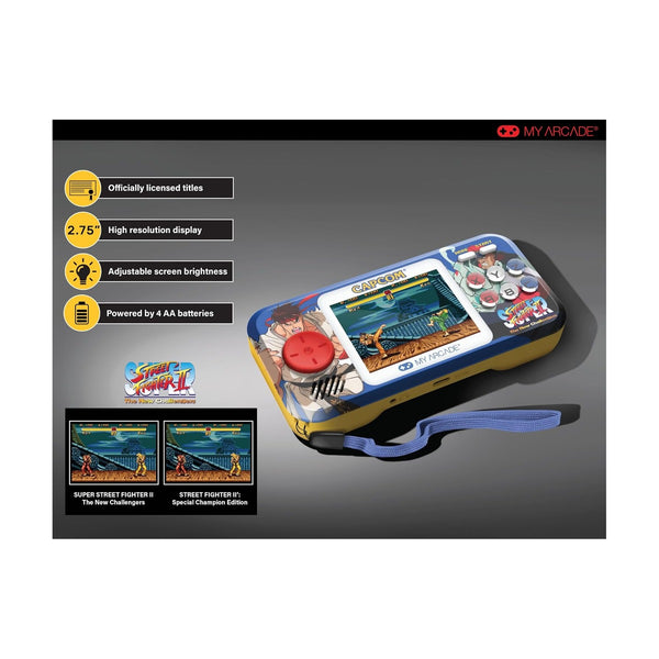My Arcade VIDEO GAME - SUPER STREET FIGHTER II PORTABLE GAMING SYSTEM 12 GAMES IN ll