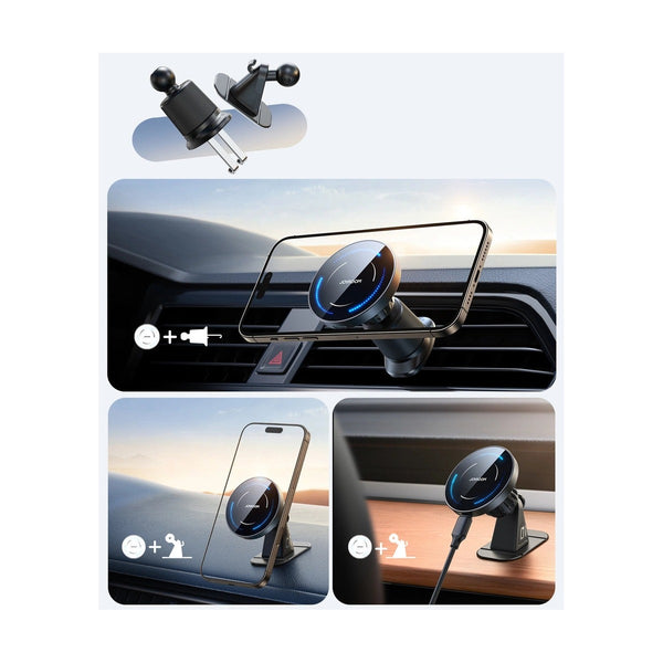 Joyroom - Magnetic Wireless Car Charger Holder