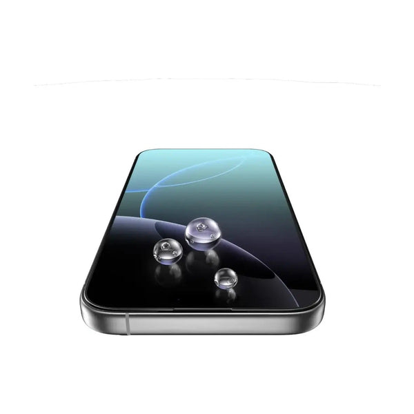 Green Lion 3D Silicone Plus High Definition Edge Glass For Iphone 17 Pro Max - Black Edge / Clear