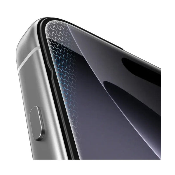 Green Lion 3D Silicone Plus High Definition Edge Glass For Iphone 17 Pro - Black Edge / Clear