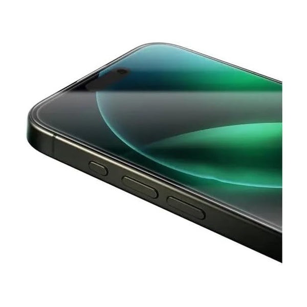 Green Lion 9H Steve HD Glass Protector for iPhone 16 Pro - Black Edge/Clear