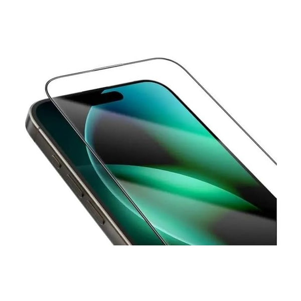Green Lion 9H Steve HD Glass Protector for iPhone 16 Pro - Black Edge/Clear