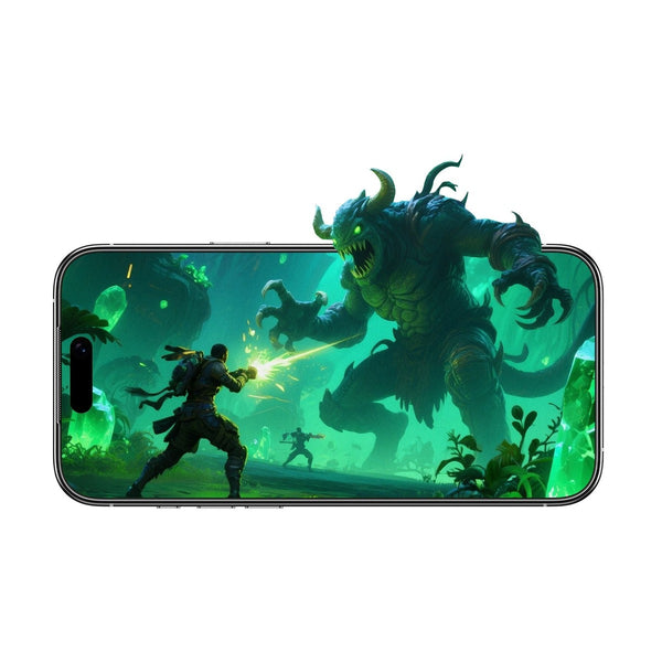 Green Lion 9H Steve Matte Privacy Glass For iphone 17 Pro - Black Edge/Privacy