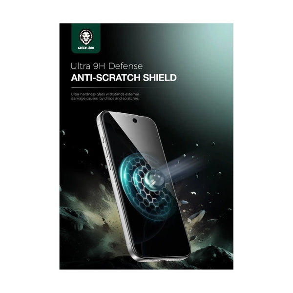 Green Lion 9H Steve Privacy Anti-Peeping Glass For iphone 17 Air - Black