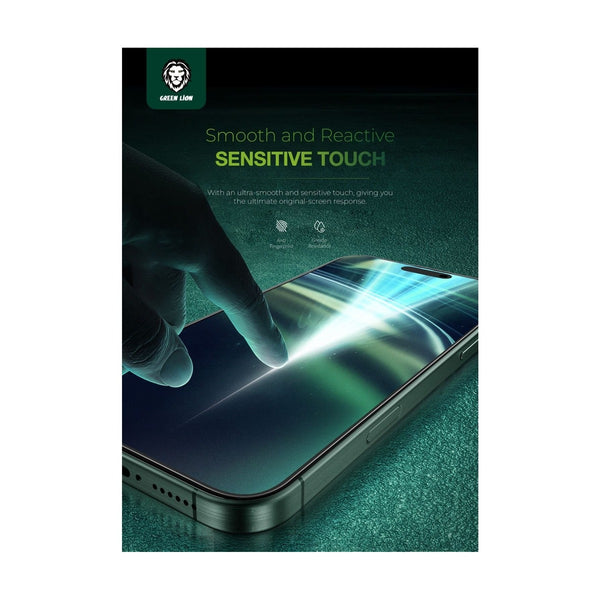 Green Lion Diego Pet Privacy Full Curved Glass iphone 16 Pro Max - Black