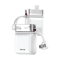 Green Lion Dyno 2-in-1 Power Bank and Wall Charger 10000mAh, PD 20W, UK, EU and US Plugs, White