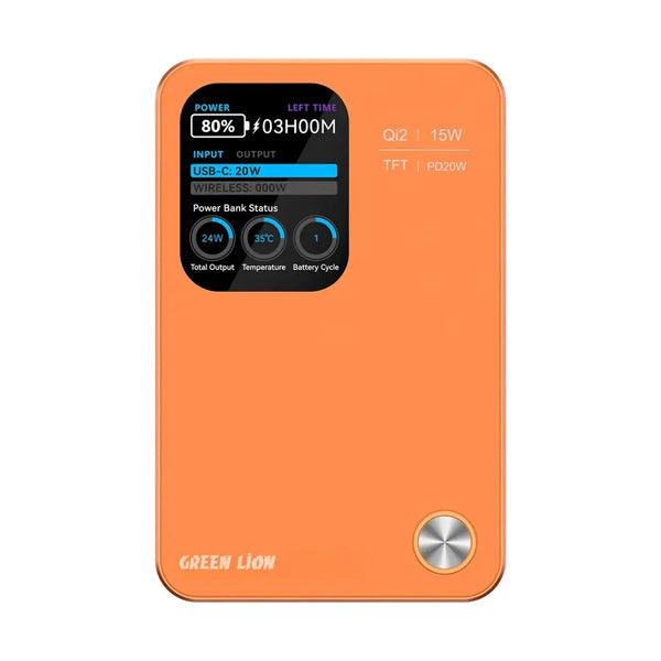 Green Lion G-Mag 3 In 1 L0000Mah Power Bank Pd 20W -
Orange