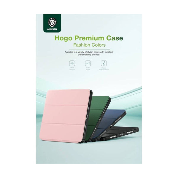 Green Lion Hogo Premium Case With Pencil Holder For Ipad Air 13" - Blue