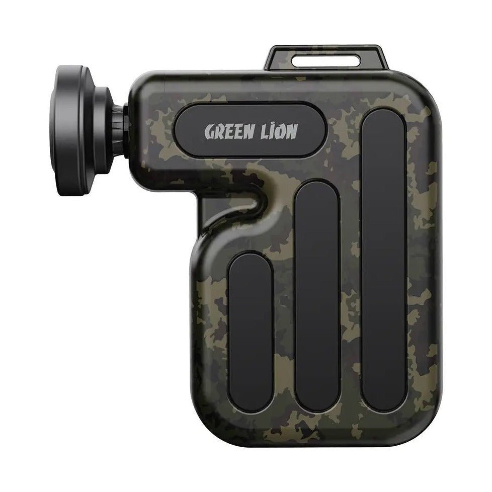 Green Lion Minion Mini Massage Gun Army Green - 4 Speeds to 2800 RPM