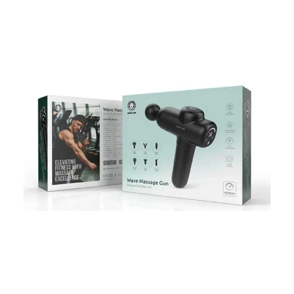 Green Lion Wave Massager Gun - Black