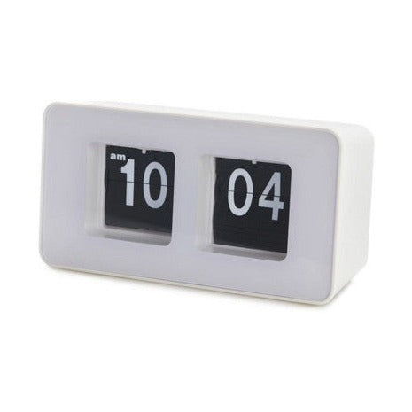 Balvi Table clock,Flip Clock,white,2xAA