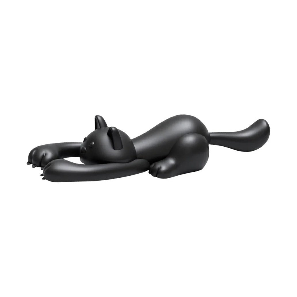 Balvi Curious Cat Bottle Opener Black - Cat Shaped Beer Opener