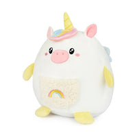 Balvi Fluffy Unicorn Kids Cushion with Pocket, Multicolor Polyester