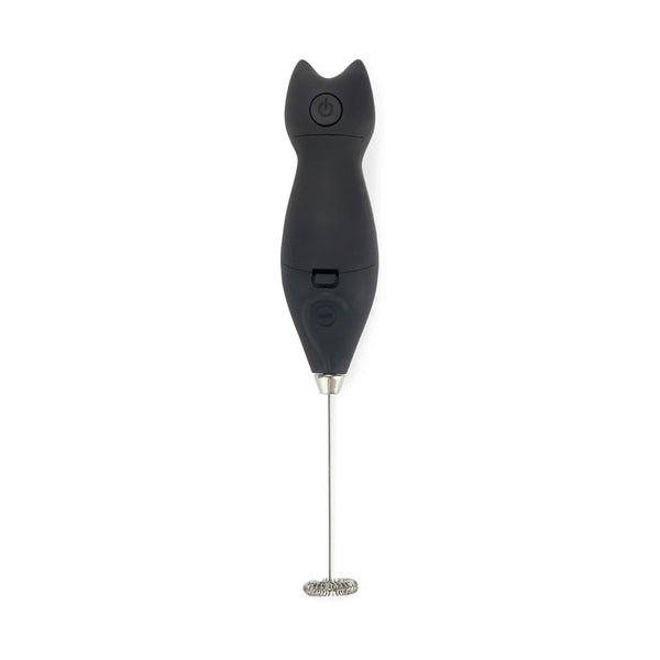 Balvi Milk frother,Meow,black,2xAA,plastic/metal