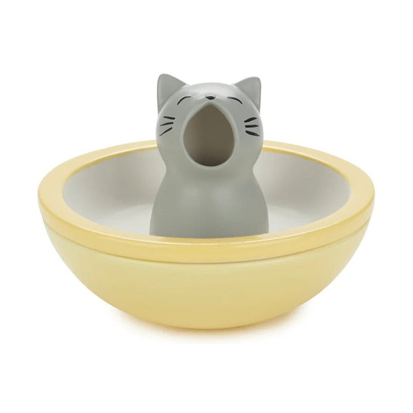 Balvi Snack tray,Hungry Cat,yellow,ceramic