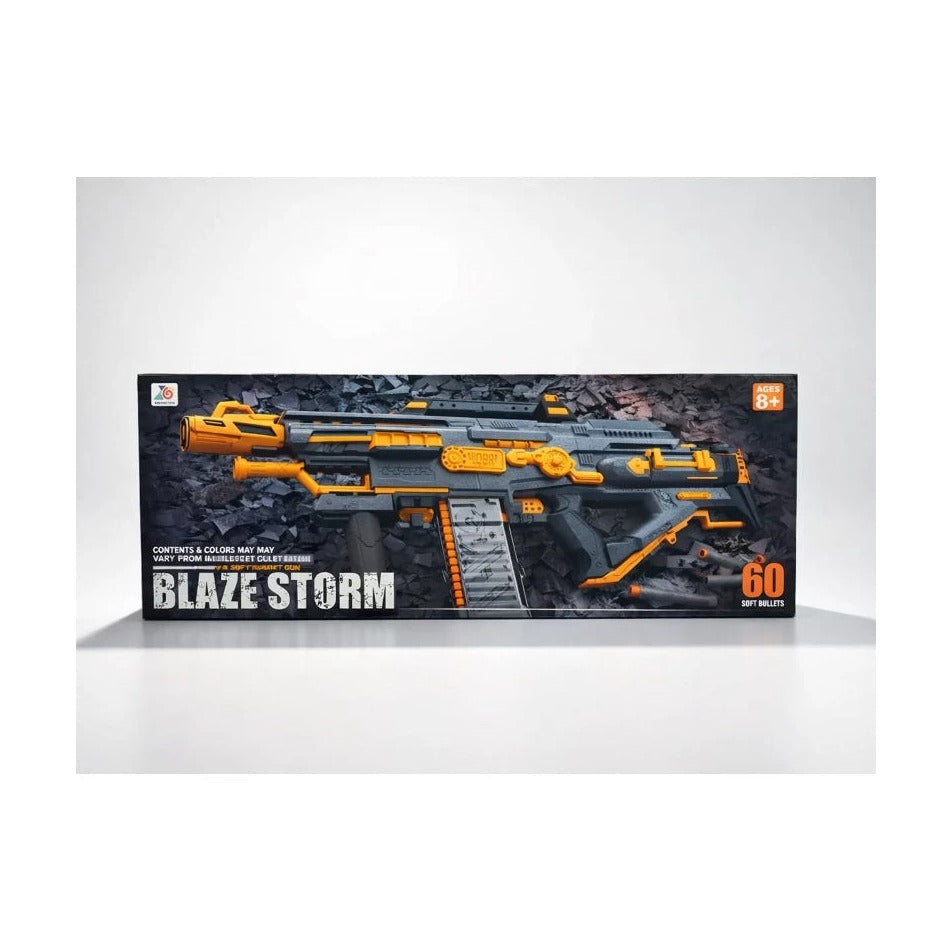 Blaze Storm - Full Automatic Soft Bullet Gun With 60Pcs Bullets