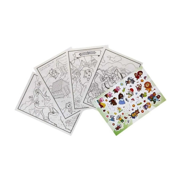 Crayola - Giant Coloring Book 96P And Stickers Sheet Fairy Tale