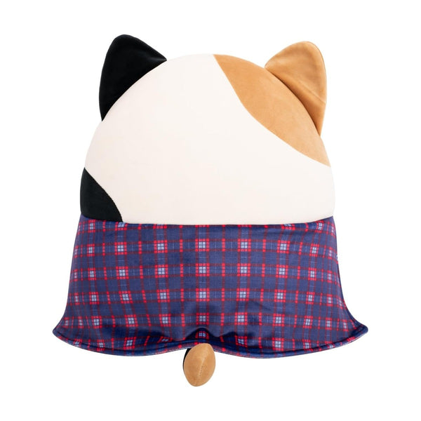 SQCR - Medium Plush 12" Squishmallows Cam - Brown and Black Calico Cat with Flannel Around the Waist