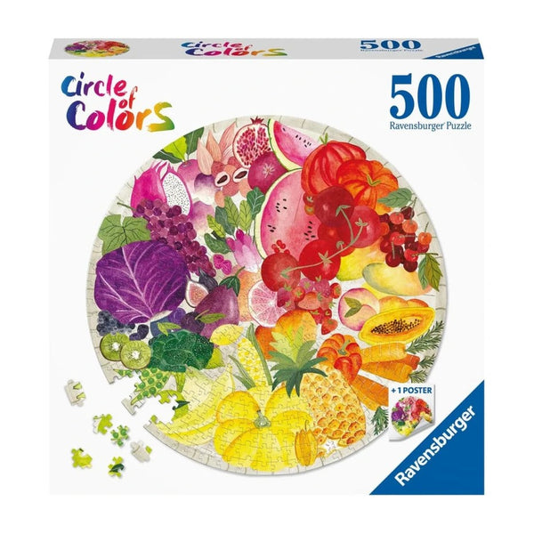 Ravensburger - Circle of Colors - Fruits and Vegetables Puzzle 500 Pcs