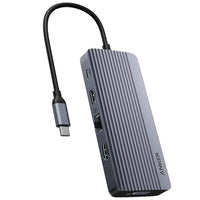 Anker USB-C Hub 10-in-1 Dual Display Gray - Multiport Docking Station