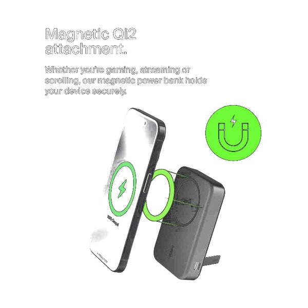 Belkin Qi2 Magnetic Power Bank 10K With Stand - 15W Wireless Charging