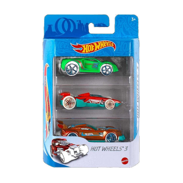 Hot Wheels ESS Basic Cars - 3 Pack - Assorted