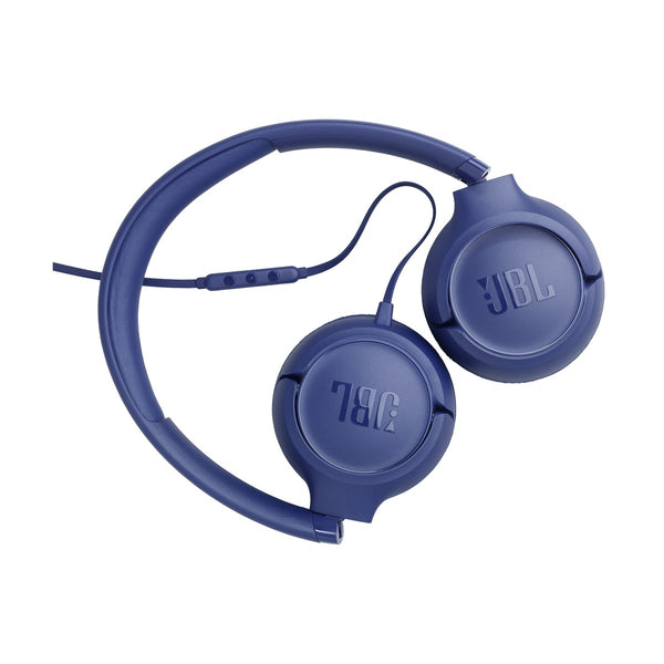 JBL - Tune 530C Comfortable Wired Headphones, Blue