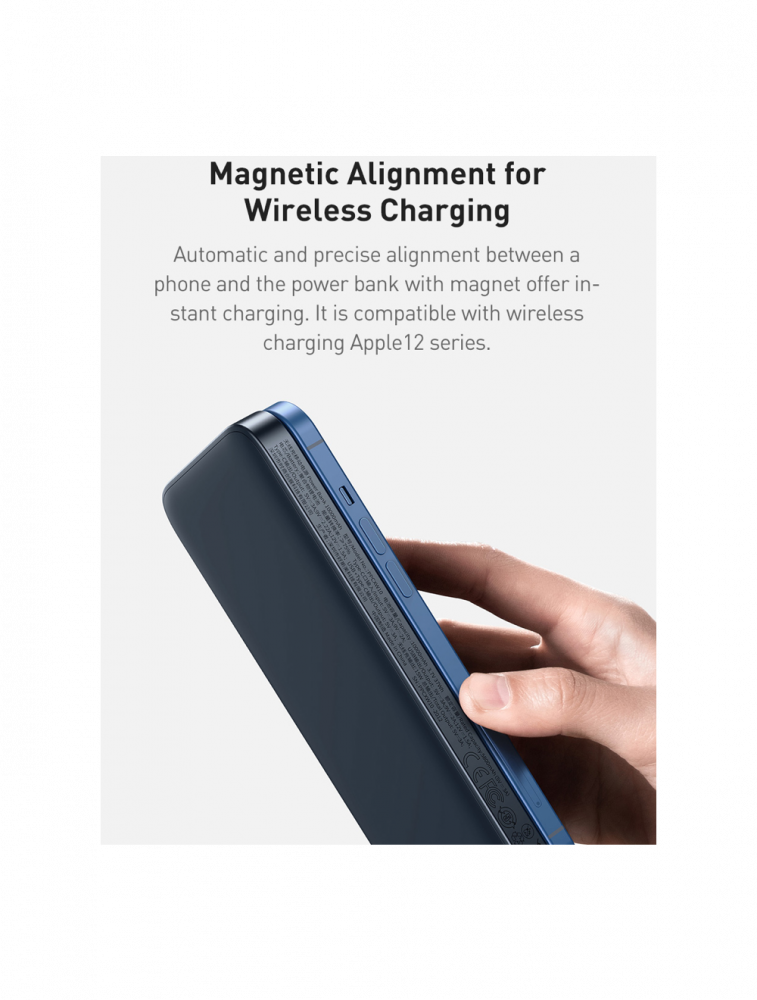 Baseus Magnetic wireless power bank 10k mAh 20W Blue