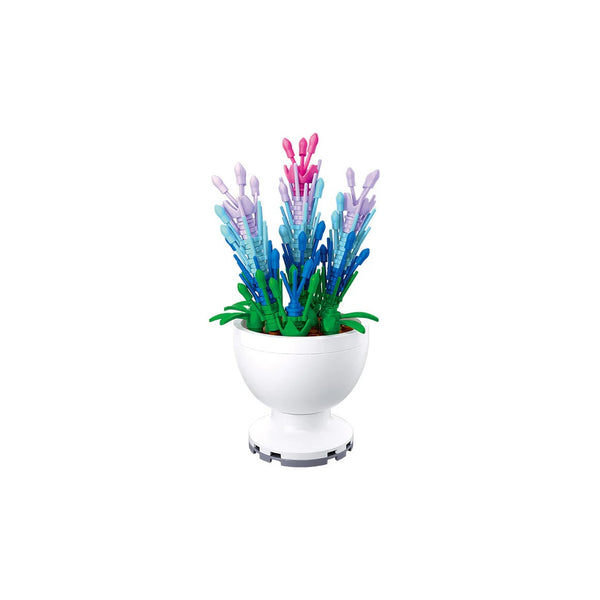Sluban Flowers Lavender Building Block Set - Buildable Flower Model