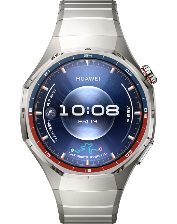 Huawei Watch GT 6 Pro 46mm Smartwatch, Sapphire Glass, ECG, GPS, Titanium