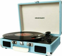 Crosley Cruiser Deluxe - Portable Vinyl Record Player - Turquoise-CH