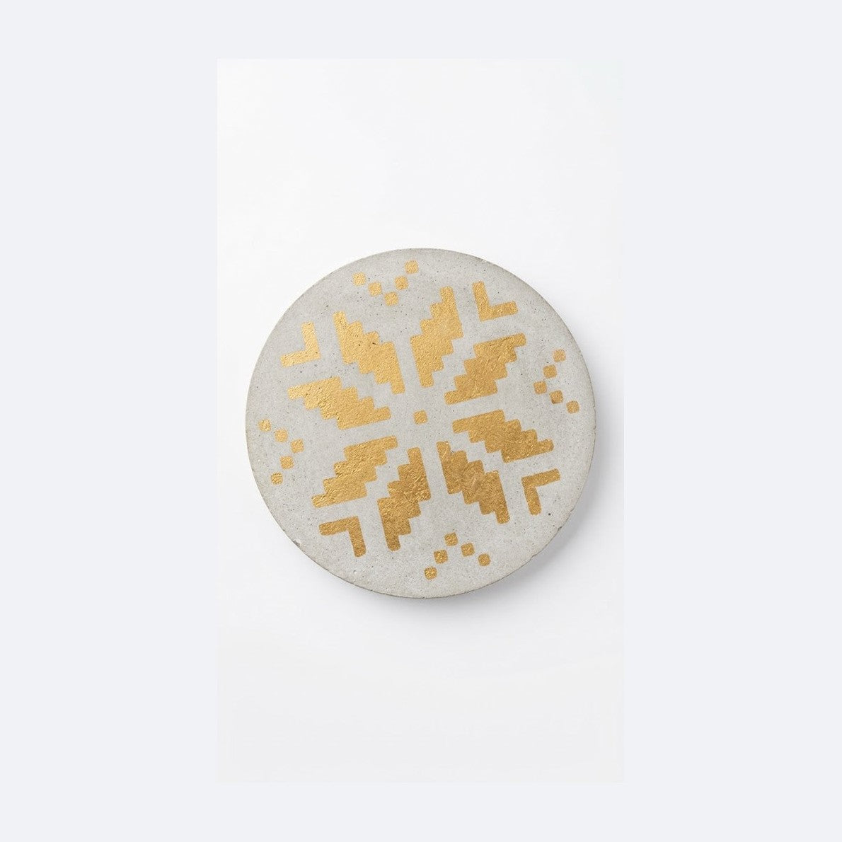 Zconcrete Handcrafted Gray Concrete Coasters, Set of 2