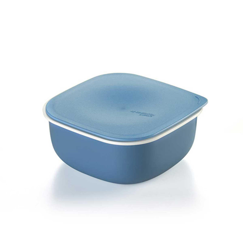 Square Storage Box 1 Liter With Lid Blue