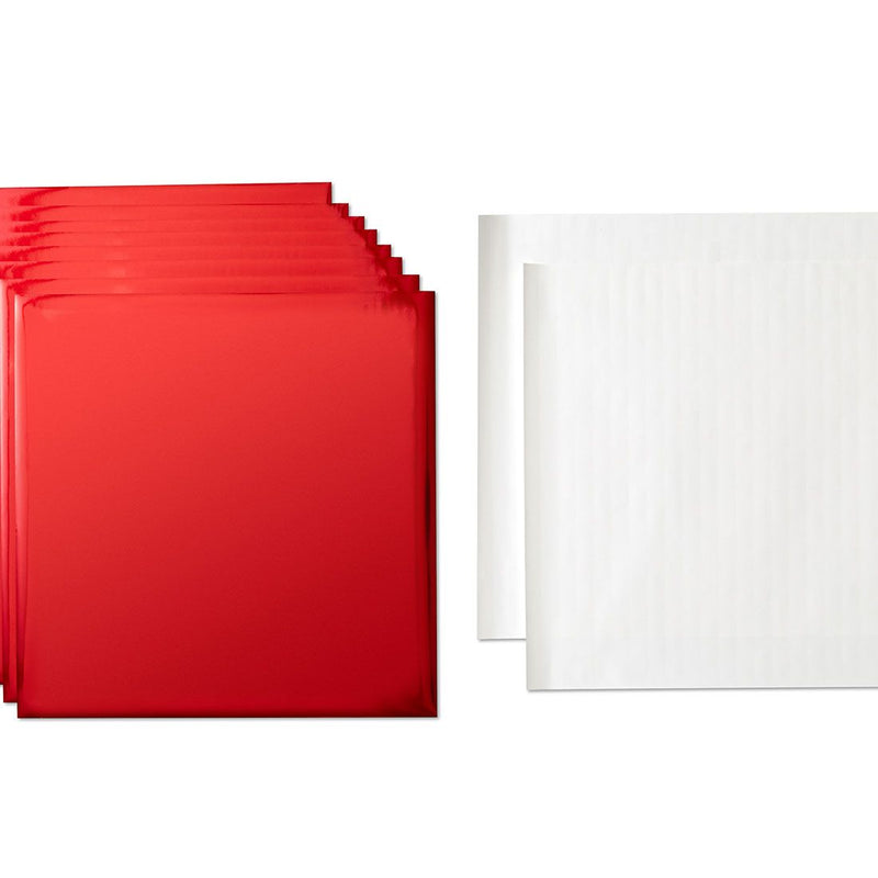 Cricut: Transfer Foil Sheets 30X30 Cm 8 Sheets - Red