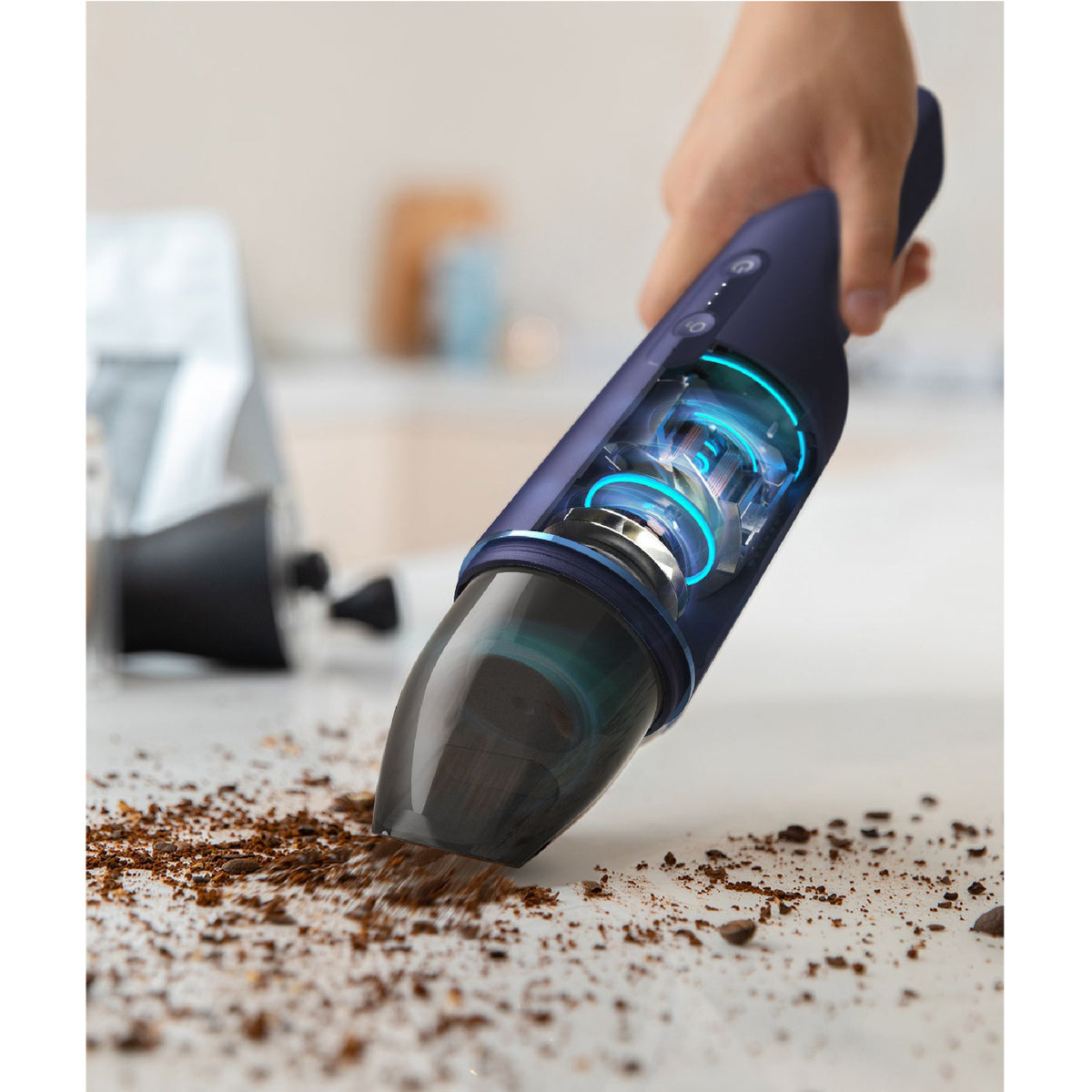 Eufy HomeVac H11 Pure Handheld Vacuum Cleaner with Ozone Purification - Blue