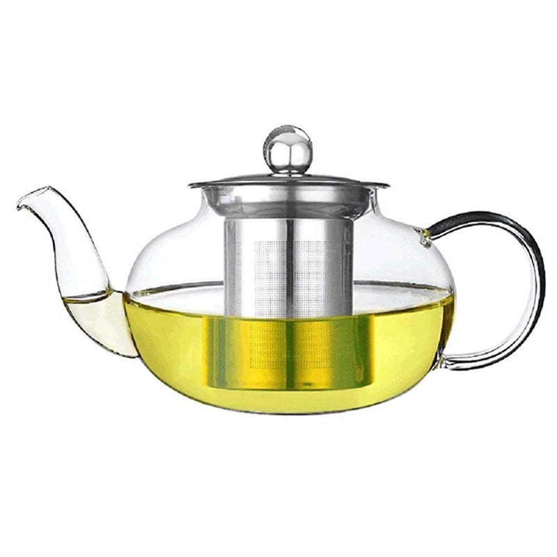 Tea Pot Glass 800ml with Strainer