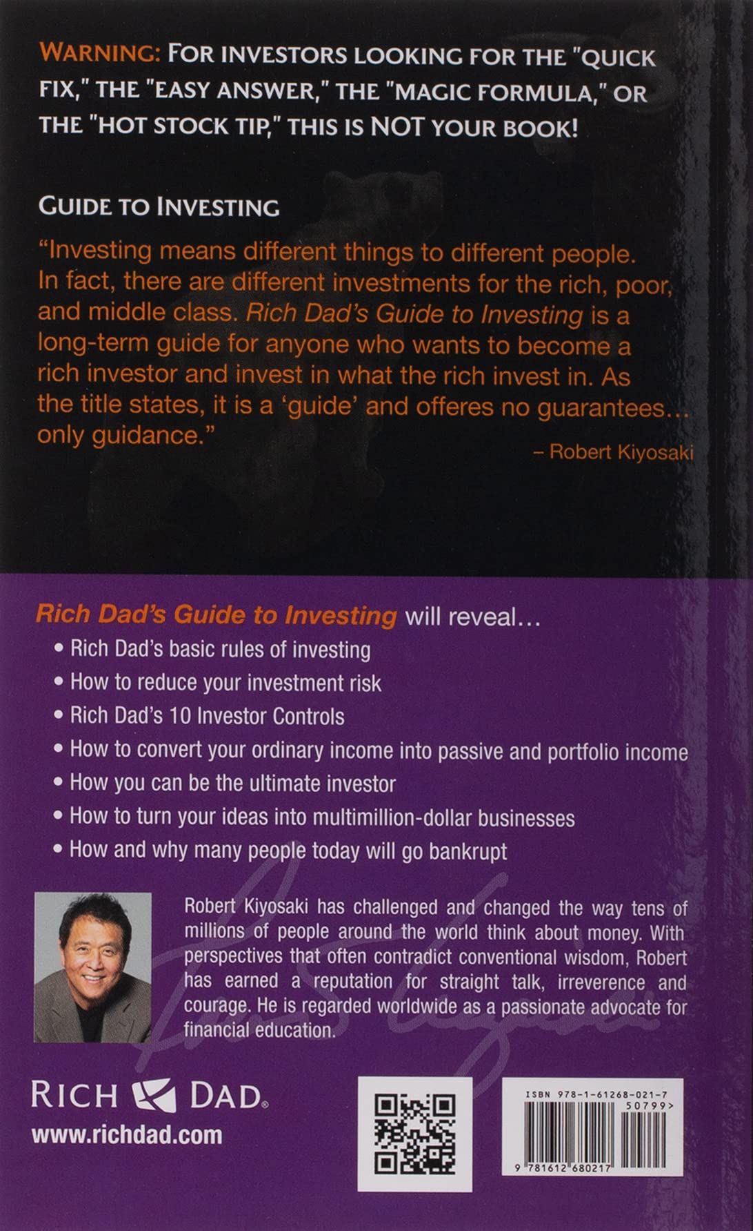 Rich Dad's: Guide To Investing