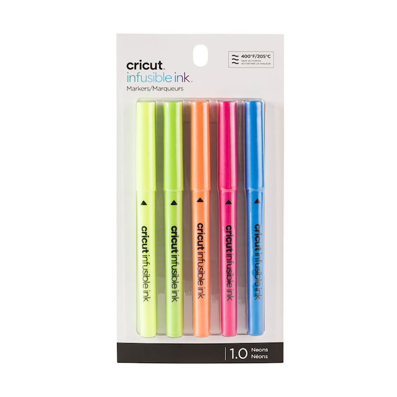 Cricut: Explore Maker Infusible Ink - Markers (1.0), Neons (5 ct)