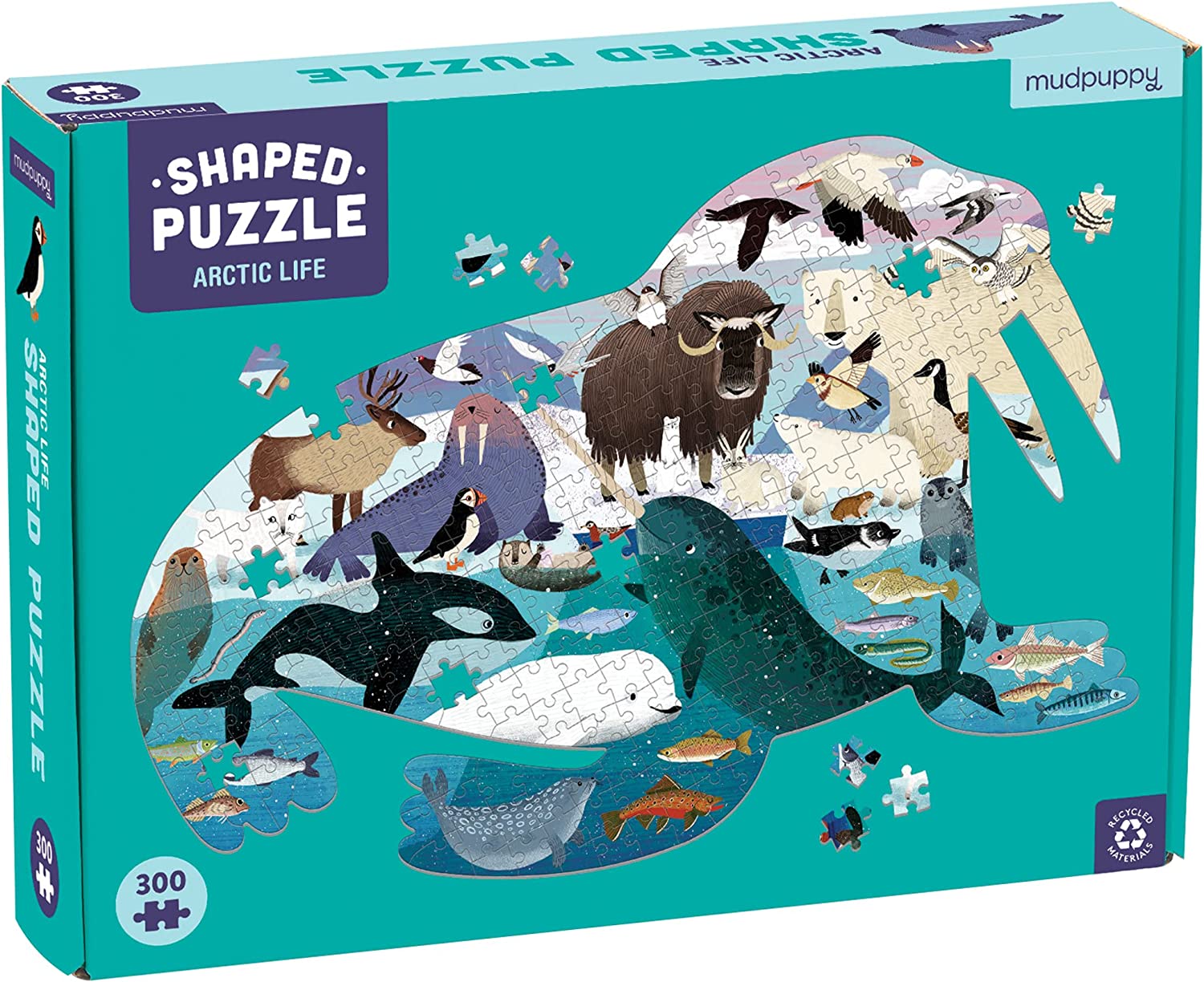 Arctic Life 300 Piece Shaped Puzzle