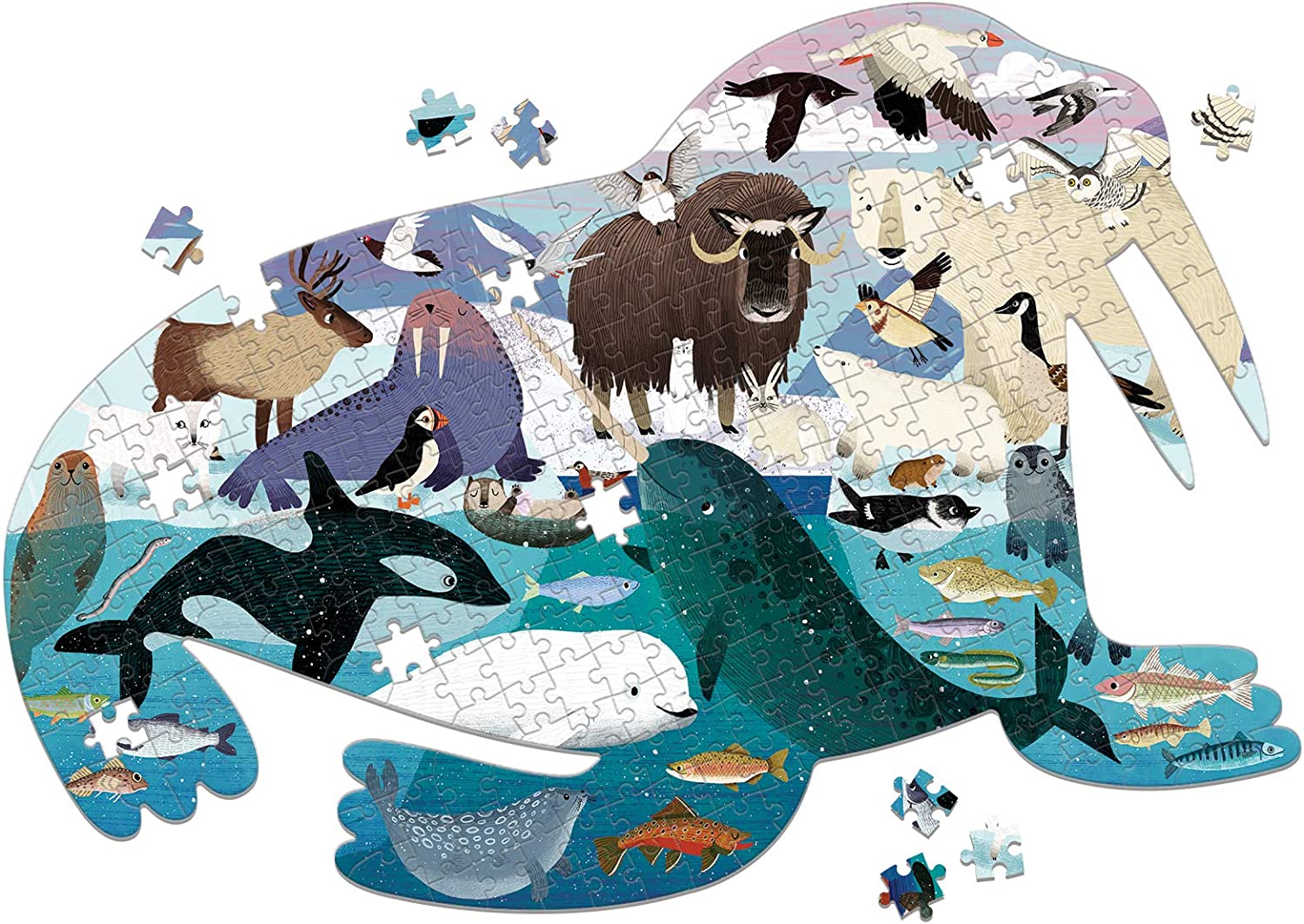 Arctic Life 300 Piece Shaped Puzzle