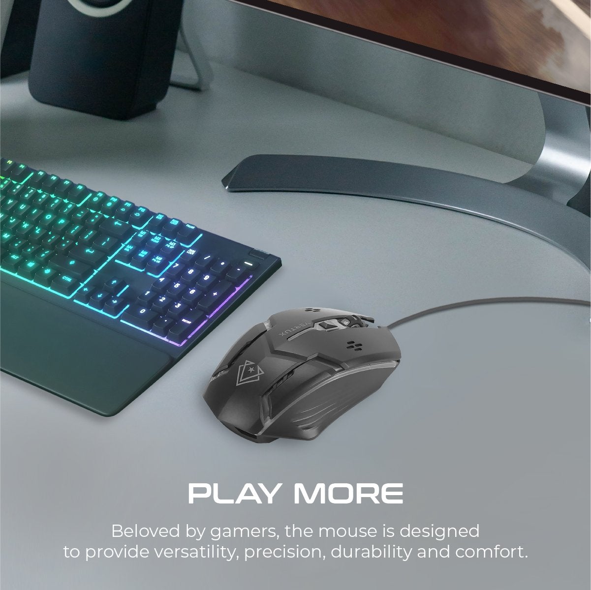 Vertux ERGONOMIC OPTICAL USB WIRED COMPUTER GAMING MOUSE