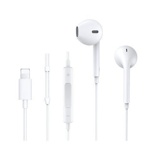 Joyroom Ben series lightning wired earphone White