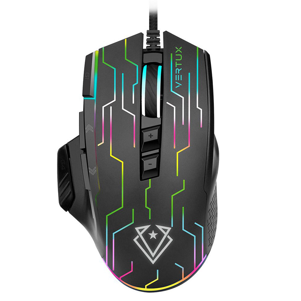 Vertux 10000DPI RGB 9 BUTTON WIRED GAMING MOUSE